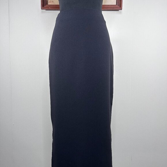 Tracy Evans Dresses & Skirts - VTG Tracy Evans Maxi Pencil Skirt Women's 9 Black Business Office Side Slit USA